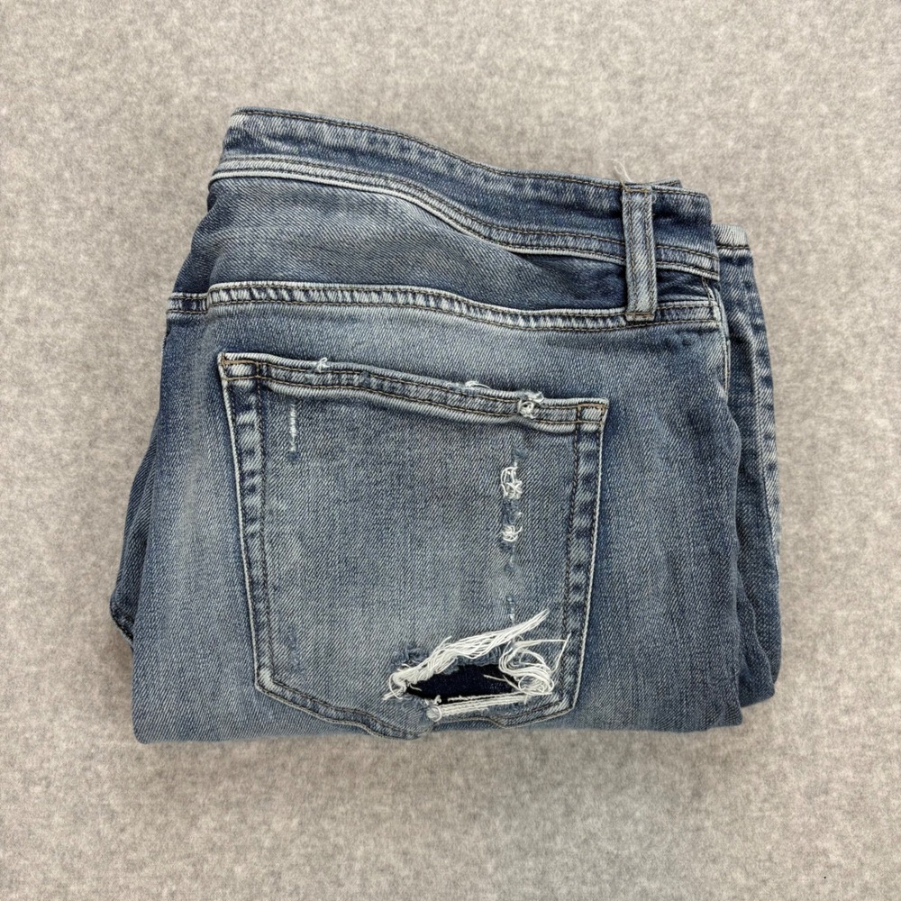 Liverpool Los Angeles Jeans Womens 16 Blue Ankle Boyfriend Distressed Loose Fit‎